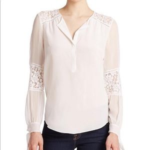 REBECCA TAYLOR Silk & Lace blouse